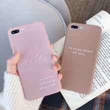 Load image into Gallery viewer, For Iphone 7 8 Plus 6s LOVE Pattern Simple Text Cover Case For Iphone X XS 6 6s 7 7plus 8 8plus Soft TPU Silicone Phone Case