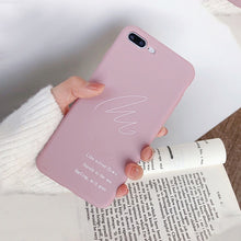 Load image into Gallery viewer, For Iphone 7 8 Plus 6s LOVE Pattern Simple Text Cover Case For Iphone X XS 6 6s 7 7plus 8 8plus Soft TPU Silicone Phone Case