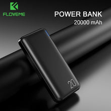 Load image into Gallery viewer, FLOVEME Power Bank 20000mAh For iPhone Portable Charger Dual USB Output Powerbank 10000mAh Bateria Externa Movil Poverbank