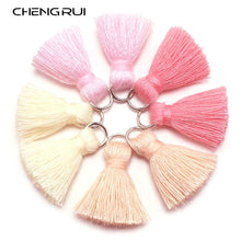 Load image into Gallery viewer, CHENGRUI L46,2cm,tassel,cotton tassels,mini tassel,jewelry accessories,diy accessories,earrings materials,10pcs/bag