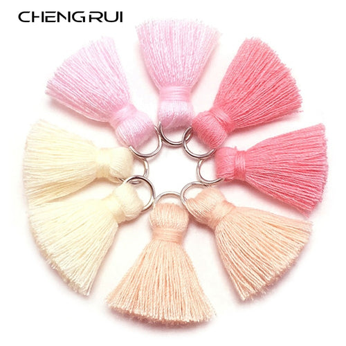 CHENGRUI L46,2cm,tassel,cotton tassels,mini tassel,jewelry accessories,diy accessories,earrings materials,10pcs/bag