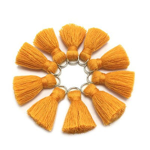 CHENGRUI L46,2cm,tassel,cotton tassels,mini tassel,jewelry accessories,diy accessories,earrings materials,10pcs/bag