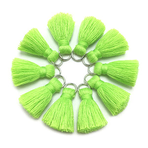 CHENGRUI L46,2cm,tassel,cotton tassels,mini tassel,jewelry accessories,diy accessories,earrings materials,10pcs/bag