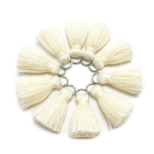 CHENGRUI L46,2cm,tassel,cotton tassels,mini tassel,jewelry accessories,diy accessories,earrings materials,10pcs/bag