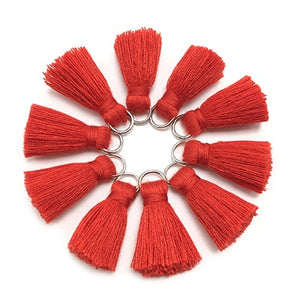 CHENGRUI L46,2cm,tassel,cotton tassels,mini tassel,jewelry accessories,diy accessories,earrings materials,10pcs/bag