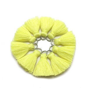 CHENGRUI L46,2cm,tassel,cotton tassels,mini tassel,jewelry accessories,diy accessories,earrings materials,10pcs/bag