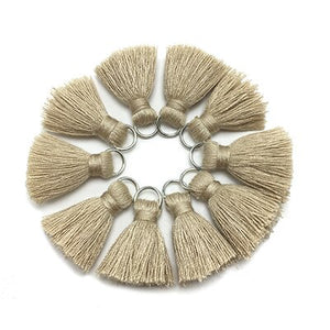 CHENGRUI L46,2cm,tassel,cotton tassels,mini tassel,jewelry accessories,diy accessories,earrings materials,10pcs/bag