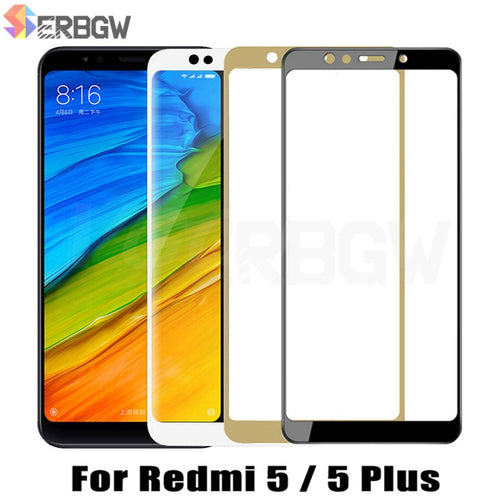 9H Tempered Protective Glass For Xiaomi Redmi 5 5Plus Full cover Screen Protector For Redmi5 Plus Redmi5Plus safety Glass Film