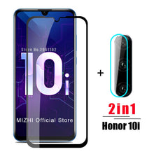 Load image into Gallery viewer, 2in1 protective glass for huawei honor 10i tempered glas on huwei honer 10 i honor10i HRY-LX1T camera lens screen protector film