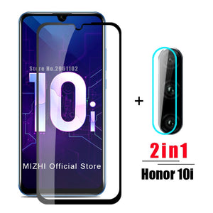 2in1 protective glass for huawei honor 10i tempered glas on huwei honer 10 i honor10i HRY-LX1T camera lens screen protector film