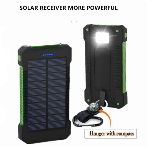 2019 Solar Power Bank 20000mAh Double USB Solar charger External Battery Portable Charger Bateria Externa Pack for smart phone