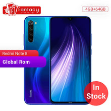 Load image into Gallery viewer, In stock Global ROM Xiaomi Redmi Note 8 4GB 64G 48MP Quad Camera Smartphone Snapdragon 665 Octa Core 6.3&quot; FHD Screen 4000mAh