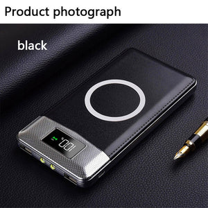 30000mAh Qi Wireless Charger Power Bank External Battery Wireless Charging Powerbank For iPhone11 X Samsung huawei Xiaomi