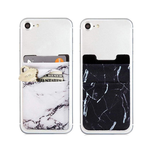 Elastic Mobile Phone Wallet Credit ID Card Holder Adhesive Pocket Sticker Lycra Pocket Card Holder Universal Cellphone Accessory