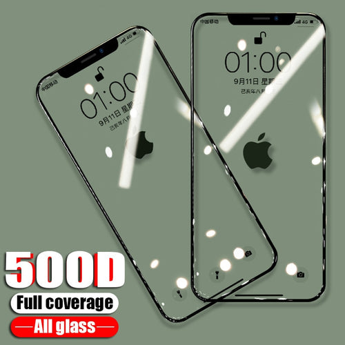 500D Full Cover Tempered Glass For iPhone 11 Pro X XR XS MAX glass iphone 11 Pro screen protector Protective glass on iphone 11