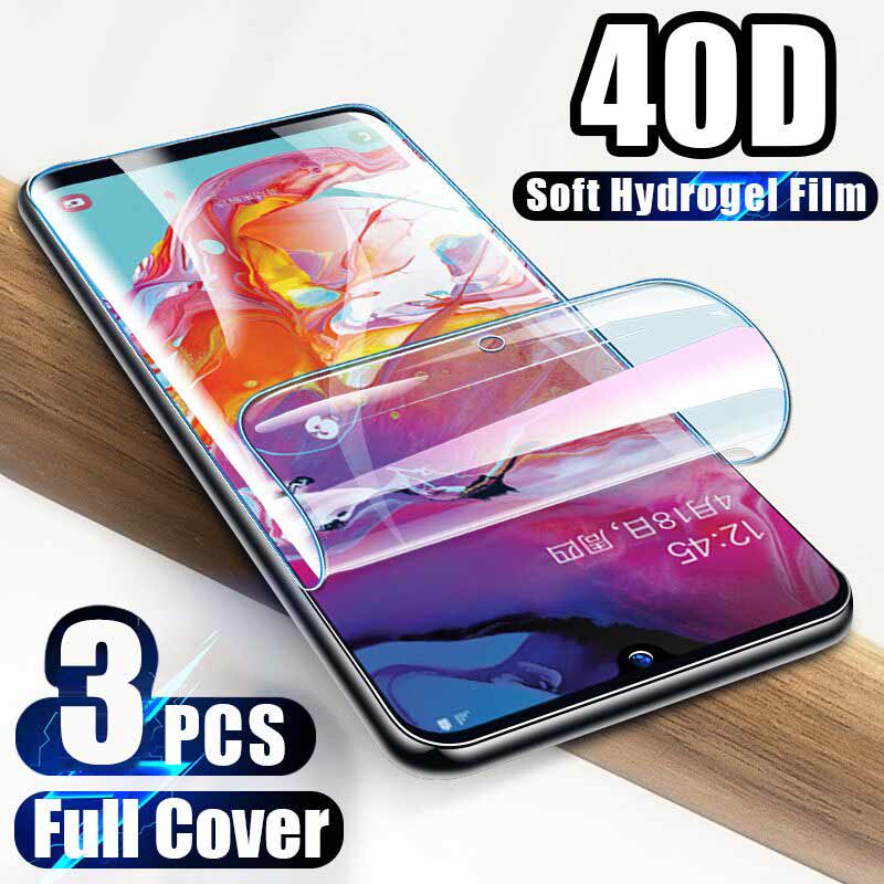 3Pcs 40D Screen Protector For Samsung Galaxy Note10 S9 S8 S10 Plus S10e Lite Full Cover For Samsung Note 8 9 S7 Edge Soft Film