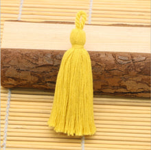 Load image into Gallery viewer, 8cm Cotton Tassel Hanging Rope Fringe Tassel for Sewing Curtains Garment Home Decoration Jewelry Craft Accessories 10pcs/lot