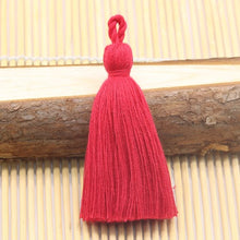 Load image into Gallery viewer, 8cm Cotton Tassel Hanging Rope Fringe Tassel for Sewing Curtains Garment Home Decoration Jewelry Craft Accessories 10pcs/lot