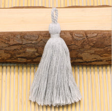 Load image into Gallery viewer, 8cm Cotton Tassel Hanging Rope Fringe Tassel for Sewing Curtains Garment Home Decoration Jewelry Craft Accessories 10pcs/lot