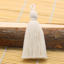 Load image into Gallery viewer, 8cm Cotton Tassel Hanging Rope Fringe Tassel for Sewing Curtains Garment Home Decoration Jewelry Craft Accessories 10pcs/lot