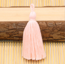 Load image into Gallery viewer, 8cm Cotton Tassel Hanging Rope Fringe Tassel for Sewing Curtains Garment Home Decoration Jewelry Craft Accessories 10pcs/lot