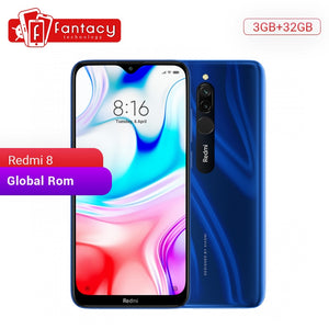 Global Rom Xiaomi Redmi 8 3GB 32GB Snapdragon 439 Octa Core Cellphone 12MP Dual Camera 5000mAh Large Battery Mobile Phone OTA