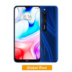 Global Rom Xiaomi Redmi 8 3GB 32GB Snapdragon 439 Octa Core Cellphone 12MP Dual Camera 5000mAh Large Battery Mobile Phone OTA