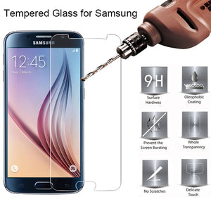 9H HD Hard Phone Screen Protector Tempered Glass for Samsung Galaxy S6 S7 S2 Protective Film for Samsung S5 Mini S4 S3 Neo S III