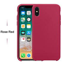 Load image into Gallery viewer, Luxury Original Official Silicone case logo For iPhone 7 8 Plus For iPhone X XS Max XR 6 6S case