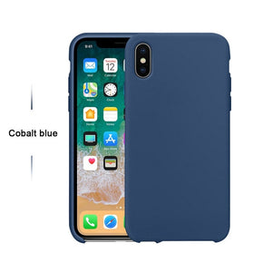 Luxury Original Official Silicone case logo For iPhone 7 8 Plus For iPhone X XS Max XR 6 6S case