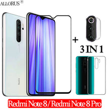 Load image into Gallery viewer, 3-in-1 Case + Camera Tempered Glass For Xiaomi Redmi-Note-8-Pro Screen Protector redmi note8 pro Glass redmi note 8 3D Glass