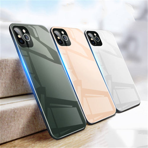 2019 new seconds change iphone 11 iphone 11 pro case gradient tempered glass mobile phone case For iphone XR XS 6 7 8 plus