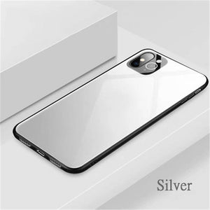 2019 new seconds change iphone 11 iphone 11 pro case gradient tempered glass mobile phone case For iphone XR XS 6 7 8 plus