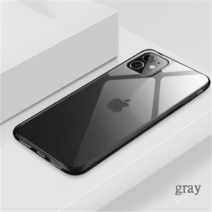 2019 new seconds change iphone 11 iphone 11 pro case gradient tempered glass mobile phone case For iphone XR XS 6 7 8 plus