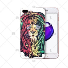 Load image into Gallery viewer, Big Lion On Stone snow Painted Beautiful Phone Accessories Case for Apple iPhone 8 7 6 6S Plus X XS MAX 5 5S SE XR Cellphones