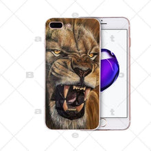 Load image into Gallery viewer, Big Lion On Stone snow Painted Beautiful Phone Accessories Case for Apple iPhone 8 7 6 6S Plus X XS MAX 5 5S SE XR Cellphones