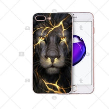 Load image into Gallery viewer, Big Lion On Stone snow Painted Beautiful Phone Accessories Case for Apple iPhone 8 7 6 6S Plus X XS MAX 5 5S SE XR Cellphones