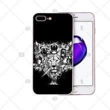 Load image into Gallery viewer, Big Lion On Stone snow Painted Beautiful Phone Accessories Case for Apple iPhone 8 7 6 6S Plus X XS MAX 5 5S SE XR Cellphones