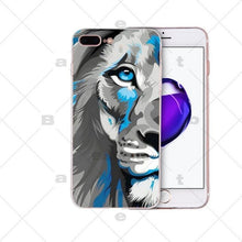 Load image into Gallery viewer, Big Lion On Stone snow Painted Beautiful Phone Accessories Case for Apple iPhone 8 7 6 6S Plus X XS MAX 5 5S SE XR Cellphones