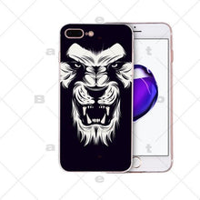 Load image into Gallery viewer, Big Lion On Stone snow Painted Beautiful Phone Accessories Case for Apple iPhone 8 7 6 6S Plus X XS MAX 5 5S SE XR Cellphones