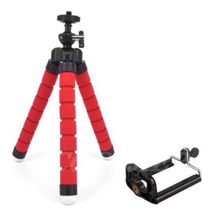 COOLJIER Flexible Sponge Octopus Mini Tripod With Bluetooth Remote Shutter For iPhone mini Camera Tripod Phone Holder clip stand