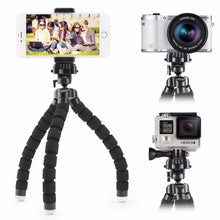 Load image into Gallery viewer, JCKEL Mini Flexible Sponge Octopus Tripod For iPhone Xiaomi Huawei Smartphone Tripod for Gopro Camera Accessory With Phone Clip