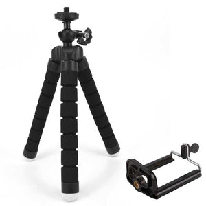 JCKEL Mini Flexible Sponge Octopus Tripod For iPhone Xiaomi Huawei Smartphone Tripod for Gopro Camera Accessory With Phone Clip