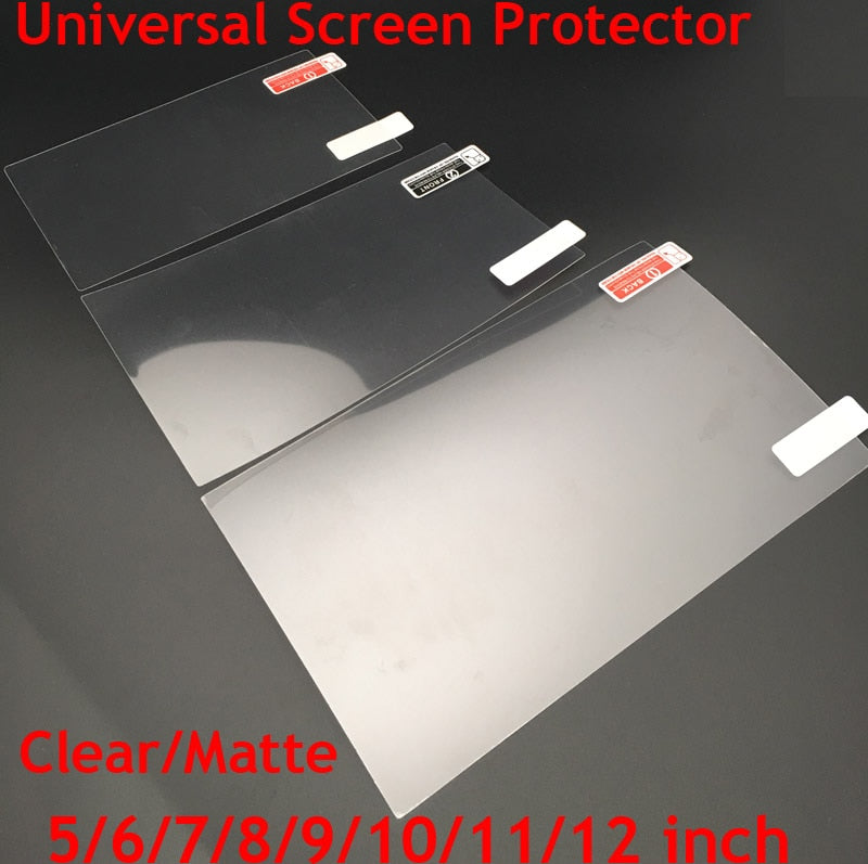 3pcs Universal 5/6/7/8/9/10/11/12inch Screen Protectors Clear or Matte Protective Film for Mobile Phone/Tablet/Car GPS LCD/MP3 4