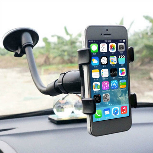 Black 1pc 360Degree Rotation Car Mount Phone Holder Rearview Mirror Bracket for Cellphone Dashboard Stand Holder Car Accessories