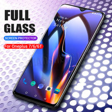 Load image into Gallery viewer, 2pcs/lot Full Tempered Glass For Oneplus 6 6T 7 Glass Screen Protector 2.5D tempered glass For one plus 7 6 6t Anti Blue glass